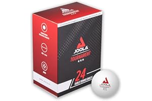 JOOLA Balles de ping-Pong 3-Star, Qualité Premium, 3 étoiles, Excellentes caractéristiques de Jeu et Longue durée de Vie, Compatibles Indoor et Outdoor