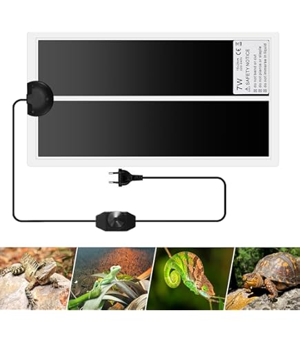 Verwarmingsmat voor Terrarium - Instelbare Temperatuur voor Reptielen en Amfibieën (28