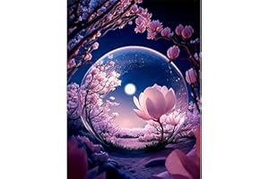 PUJEKNM Diamond Painting Set für Erwachsene-Diamond Painting Kits Blumen,5D Blumen Diamant Malerei Set,DIY Diamantmalerei Basteln Bilder Arts als Geschenk für Home Wand Décor 30x40cm