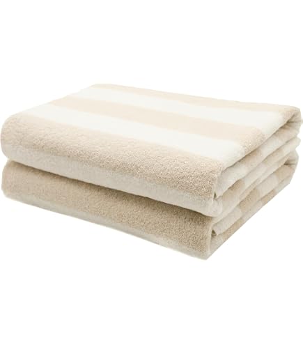 Serviette De Bain En Coton Rayé Hebden - 70x130cm, Douce Et Absorbante, Style Naturel Décontracté - 8