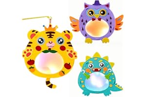 ‎CHARFIA 3 Stück Laternen Bastelset, Laterne kinder Laternen Bastelset für Kinder, Laterne Basteln Lampions Kinder Laterne mit Kurzem Laternenstab, Laterne Kinder St. Martin Laternen Kreativset Junge Mädchen