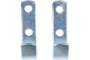 CONNEX Masidef member of the würth group DY270660 Gancio piatto da parete in acciaio zincato 12x50 mm. max 2 pz, 50 x 12 mm (100 kg)