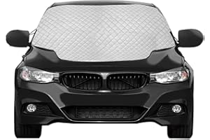 Aumotop Telo Copri-Parabrezza per Auto, Parabrezza per Esterni, Pioggia, Neve, Gelo, Parasole, Protezione Anti-UV, Parabrezza, Parabrezza, Universale per Tutte Le Stagioni
