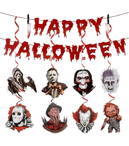 Halloween Gruseldeko 3-teilig | Halloween Dekoratio Produktbild-Vorschau 5