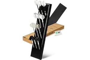 ‎ELASTO PROMOTION FOR LIFE Dartpfeilhalterung 'DartDock' - Darthalter aus massivem Holz für bis zu 12 Dartpfeile - praktisches Dart Zubehör für Softdarts und Steeldarts - Wandhalterung inklusive Montagematerial