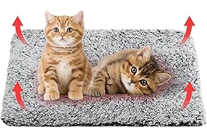 Luvore Tappetino riscaldante 40x50cm, Tappetino autoriscaldante per Gatti, Cuscino per Gatti, Coperta riscaldante, Tappeto Riscaldante Gatto, Rivestimento Lavabile, Con Fondo Antiscivolo