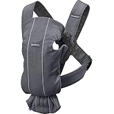 BABYBJ&Ouml;RN Babytrage Mini, 3D Mesh, Anthrazitgrau