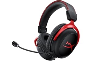 HyperX Cloud II Wireless – Auriculares inalámbricos para PC, PS4, PS5*, Nintendo Switch, batería duradera de hasta 30 horas, 