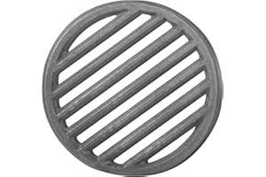 Gisafai 9 Inch Round Cast Iron Fire Grate BBQ High Heat Charcoal Plate Fire Grate Bottom Grate Replacement Parts, (MUL-Gisafai-14136)