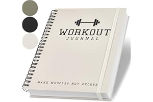 ZICOTO The Ultimate Fitness Journal for Tracking and Crushing Your Gym Goals - Detailed Workout Planner & Log Book For Men and Women - Great Gym Accessories With Calendar, Nutrition & Progress Tracker