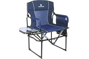 ROCK CLOUD Camping Chair with Side Table Lightweight Compact Folding Chair Portable Chair for Camp Lawn Hiking Fishing Sports BBQ