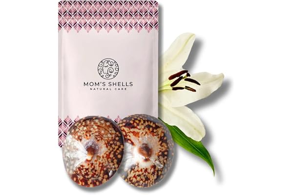 MOM’S SHELLS Essentiel – Coquillages d’allaitement en nacre – Soulage crevasses et irritations – Lactation 100% naturelle – Accessoire pour Mamelons Anti Crevasse, Lait Maternel (Taille M - 5.5/6cm)