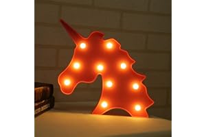 O&BTRC01 Unicorn Marquee Night Light for Kids Room Lamp Unicorn Neon Sign for Children Bedroom Christmas (Unicorn Light)