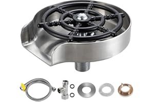 youjia Lavadora Automática de Vasos Limpiador de Tazas Lavadora de Vidrio en Acero Inoxidable para KTV, Restaurantes, Cafeterías Accesorios para Fregadero de Cocina