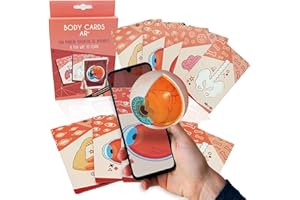 AR+ Body Planet: Body Cards, Cartas educativas del Cuerpo Humano con Realidad Aumentada, Flash Cards para niños, App incluida, Sistemas del Cuerpo, Material Educativo, Juguete Educativo