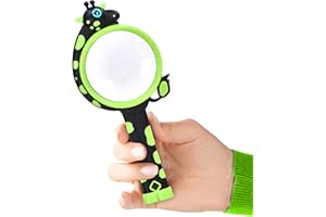 ‎SLOKEY DISCOVER THE WORLD Slokey Multicolor Kinderlupe - niedliche Giraffenform Kinderlupe aus Kunststoff für biologische Beobachtungen, Experimente, Camping und Reisen - Leselupe - Kinderlupe