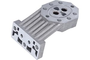 DENASH Carcasa de Fundición de Bomba Hidráulica para Partidor de Troncos, Soporte de Repuesto de Aluminio para Partidor de Madera Eléctrico con Sellos, Universal para Titan, Clarke,