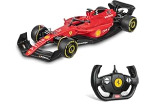 Mondo Motors - FERRARI F1-75 - Auto radiocomandata Formula Uno - Scala 1:12-2.4 GHz - Colore Rosso - 63748