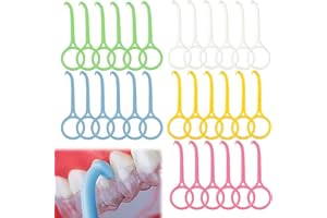 Menibeuty 30Pcs Removedor de Alineadores, Removedor de Alineador Herramientas, Chewies lnvisalign, Alineadores Dentales Invisibles Retenedor de Ortodoncia Alineador Herramientas Extractor