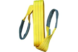 LiftinGear 3 Tonne Duplex Polyester Webbing Lifting Cargo Sling Strap Strop 1-10mtr EWL Certified BSEN1492-1 2000 (5mtr)