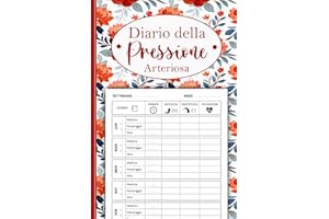 Diario Della Pressione Arteriosa: Annota la tua Pressione Sanguigna e le Pulsazioni ogni giorno con il nostro Libretto per un monitoraggio medico completo, valido per 107 settimane. -7-