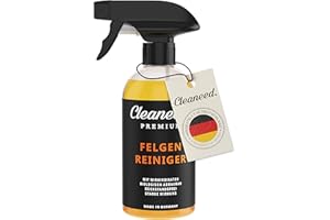 ‎CLEANEED Cleaneed Premium Alufelgen Felgenreiniger – Made in Germany – Entfernt auch die stärksten Verschmutzungen - Mit Wirkindikator, Rückstandsfrei, Biologisch Abbaubar, Oberflächenschonend