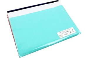 PACK-IN CENTER SRL Buste regalo PERLA TINTA UNITA OPACO, con Striscia Adesiva, Colori Assortiti, Dimensione cm 35x47,5+4 - Pezzi 50