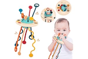 Morkka Jouets Montessori Pour BéBé 6 Mois Et Plus, Jouets D'Activité En Silicone, Jouets Sensoriels Pour Tout Petits, Jouets De Voyage, Motricité Fine, Jouets éducatifs Pour 1 à 3 Jeunes Filles Garçon