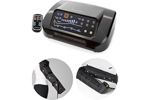 Dinamicamed ® PRO 4.0 Pressoterapia Linfodrenaggio Professionale Digitale Classic, Pressoterapia per Casa con 6 Programmi Di Lavoro, 4 Camere d'Aria con 2 Gambali XL e Bracciale