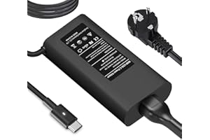 YBXYJQT Chargeur USB C 90W pour Dell XPS 13 12 9350 9360 9365 9370 9380 9250, Latitude 3400 3500 5289 5300-2in1 7400-2in1 7300 7390-2in1 7200-2in1 5400,Câble Adaptateur Ordinateurs Portables de Type C Inclus