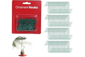 DURNYDT 100PCS Bauble Hangers Christmas Bauble Ornament Hooks Mini S-Shaped Metal Hanger Xmas Tree Hanging Hooks for Christmas Tree Hanging Decoration