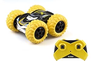 Exost Silverlit Ferngesteuertes Geländefahrzeug 360 Cross Grün - für Kinder ab 5 Jahren - Allradfahrt auf 2 Seiten mit 360° - Umweltfreundliche, leicht zu öffnende Verpackung - 54728