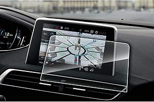 YEE PIN 3008 5008 GT SUV 2016 2017 2018 2019 2020 Protection d'écran de Navigation Film de Protection Transparent Anti-Rayures - Verre trempé Smooth Touch Antipoussière 8-inches