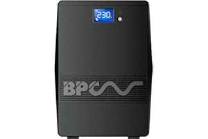 BPC Energy UPS Power Supply UK, Computer Uninterruptible Power Supply Units - 1000VA /600Watts UPS with Battery Backup, 3 IEC Outputs for Surge Protection Ideal for Home or Office, 2 Year Warranty