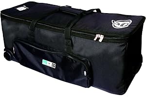 Protection Racket 5054W-09 54"x20"x10" Hardware Bag with wheels, Black