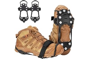 JCTRRJ Spikes für Schuhe Winter, Grödel, Spike, Steigeisen, Spikes Schuhe, Schuhspikes, Steigeisen für Bergschuhe, Silikon schuhüberzieher, Schuhe Winter,Schneeketten für Schuhe, Schneeketten Schuhe