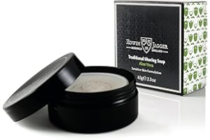 ‎EDWIN JAGGER Edwin Jagger 99.9% Natural Aloe Vera Rasierseife Nachfüllpack, 65 g, 1er Pack (1 x 65 g)