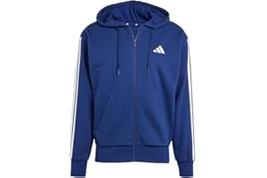 adidas Uomo Essential Three Stripes French Terry Fullzip Hoodie