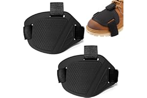 Toaluea 2 Pezzi Protezione Scarpe Moto Universale, Copriscarpe Moto Antiscivolo, Proteggi Salvascarpa Motociclo Macchie Regolabile Dal 36 al 48, Leva Del Cambio Accessori Protezione e Stile
