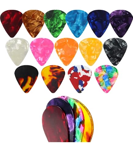Collier De Médiators Guitare - Lot De 2 Porte-Picks En Silicone Pour Guitaristes
