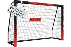 ‎HUDORA HUDORA Fußballtor Pro Tect Advanced – Outdoor Fußballtor mit Netz und wetterfester Ummantelung für Kinder/Erwachsene – Einfacher Aufbau im Garten – Torwand mit Reiß- und Klettverschlüssen