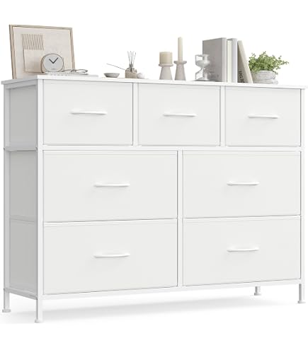 Sweetcrispy Cassettiera 8 Cassetti In Tessuto – Comò Credenza Contenitore Per Cucina, Ufficio, Corridoio, TV – Pratica E Stabile - 3