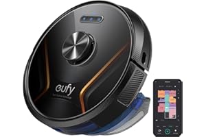 eufy RoboVac X8 Hybrid, Robot Vacuum Cleaner with Mop and iPath Laser Navigation, Twin-Turbine Technology Generates 2000Pa x2 Suction, AI. Map 2.0 Technology, Wi-Fi, Perfect for Pet Owner