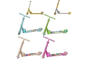 DXPETA 6 Pcs Finger Scooter, Tech Deck Scooter, Finger Surfboard, Toy Finger Skateboard Finger Sports Finger Training Children'S Educational Toys Fingertips Movement Toys Party Favors For Kids ﻿