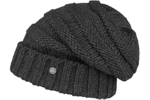LIERYS Long Beanie Berretto in Maglia Donna/Uomo - Berretto Invernale in Lana Alpaca - Made in Germany - Autunno/Inverno - Berretto Oversize in Maglia - Berretto in Lana