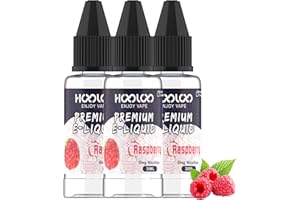 HOOLOO Vape Liquid No Nicotine, 3 Packs 30ml Flavour Shortfill E Juice for Vape Electronic Cigarettes Starter Kits - MADE IN USA