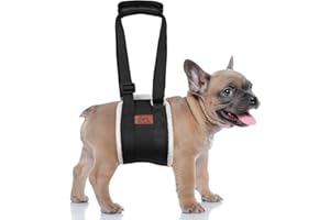 PICK FOR LIFE Supporto per cani regolabile, tracolla portatile per la riabilitazione di cani di piccola taglia – Deambulatore con manici come supporto di sicurezza per cani disabili, feriti o anziani