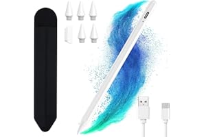 CC STORE Stylet iPad, Pencil iPad, Stylet pour iPad (2018-2024), Stylet ipad 10e Génération avec Chargement Rapide, Rejet de Paume, Compatible iPad 10/9/8/7/6, iPad Pro 11/12.9, iPad Air 5/4/3, iPad Mini 6/5