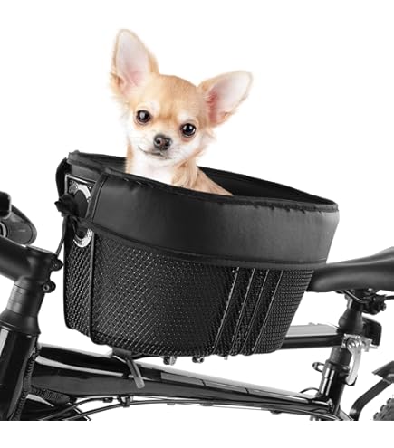 PetSafe Solvit Fietsmand voor honden en katten, sportstijl, licht nylon, afneembare drager met schouderriem, afneembaar zonnescherm, wit/grijs
