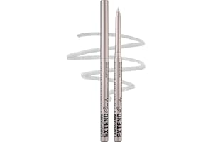 Erinde Gel Eyeliner Argento, Retractable Matita Occhi Waterproof, Eyeliner Effetto Opaco a Lunga Durata, Alta Pigmentazione con Formula a Prova di Macchie, Texture Cremosa e Setosa #02